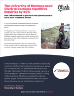 Olark Case Study: University of Montana